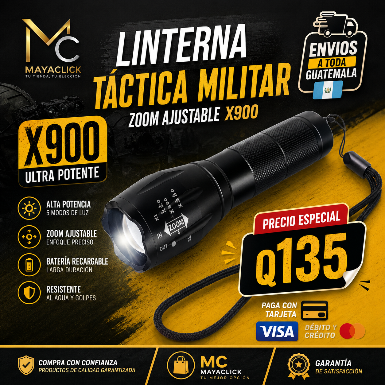 Linterna X900